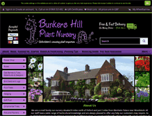 Tablet Screenshot of bunkershillgardenshop.co.uk